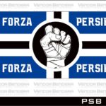 desain bendera Persib Bandung