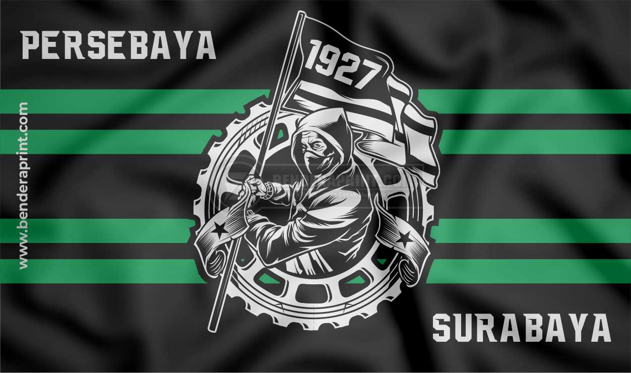 Desain Bendera Fans Persebaya bonek