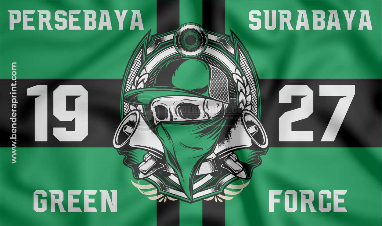 Desain Bendera Fans Persebaya bonek