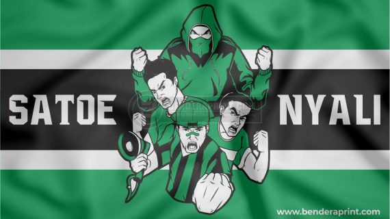 Desain Bendera Fans Persebaya Surabaya Siap Cetak